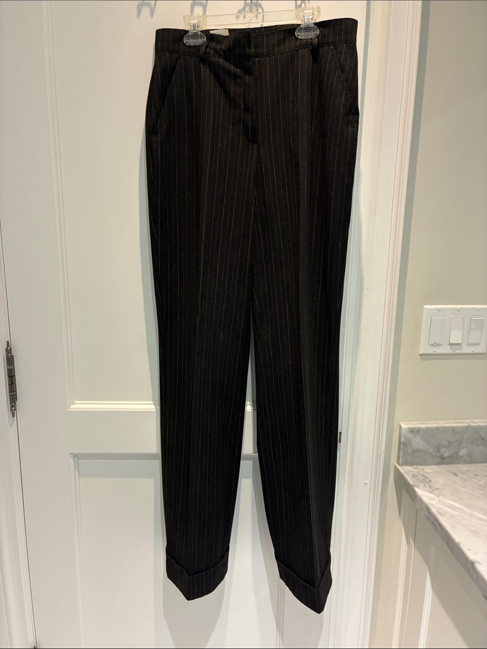 Steilmann Black Pinstripe Women's Dress Trousers⭐️